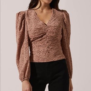 Astr the Label Leopard Print Top - NWOT